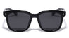 Polarized Premium Quality Black Acetate Frame Nickel Wire Oversized Classic Square Wholesale Sunglasses (sold by 1/2 dozen per order)