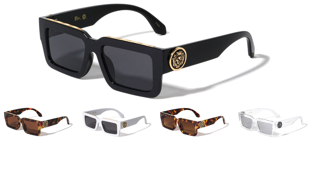 LH-P4077 KLEO Shield Rectangle Wholesale Sunglasses - Frontier