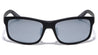 Polarized Premium Quality Silver TR90 Lightweight Square Sports Wholesale Sunglasses (sold by 1/2 dozen per order)