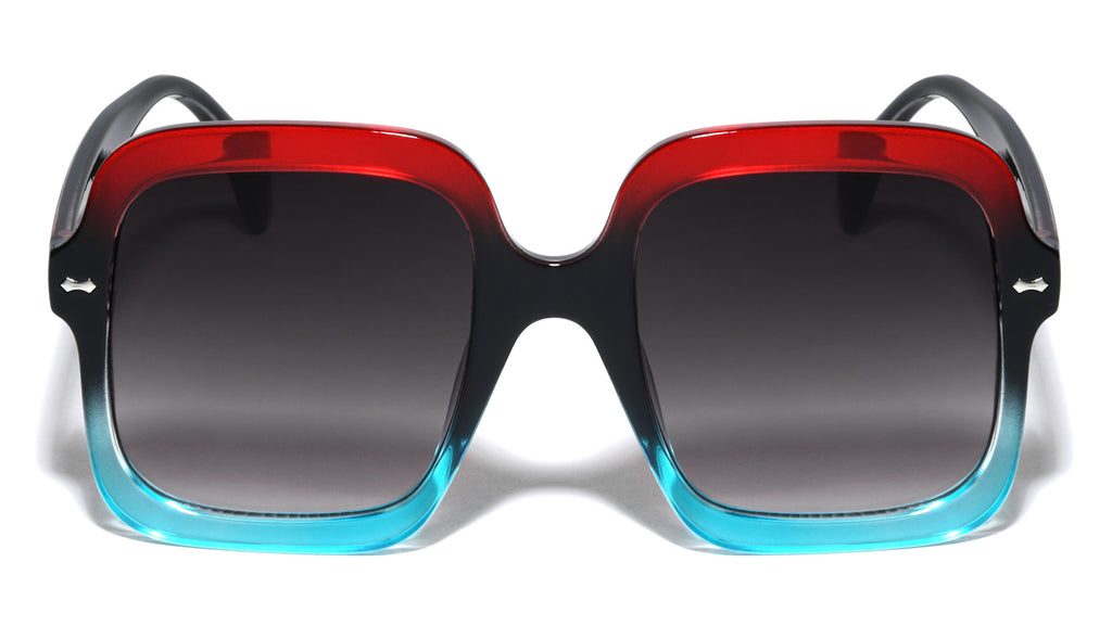 P6786 Rounded Square Wholesale Sunglasses - Frontier Fashion 