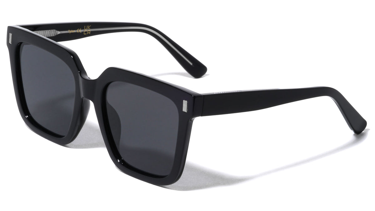 Polarized Premium Quality Acetate Frame Nickel Wire Classic Square Wholesale Sunglasses (sold by 1/2 dozen per order)