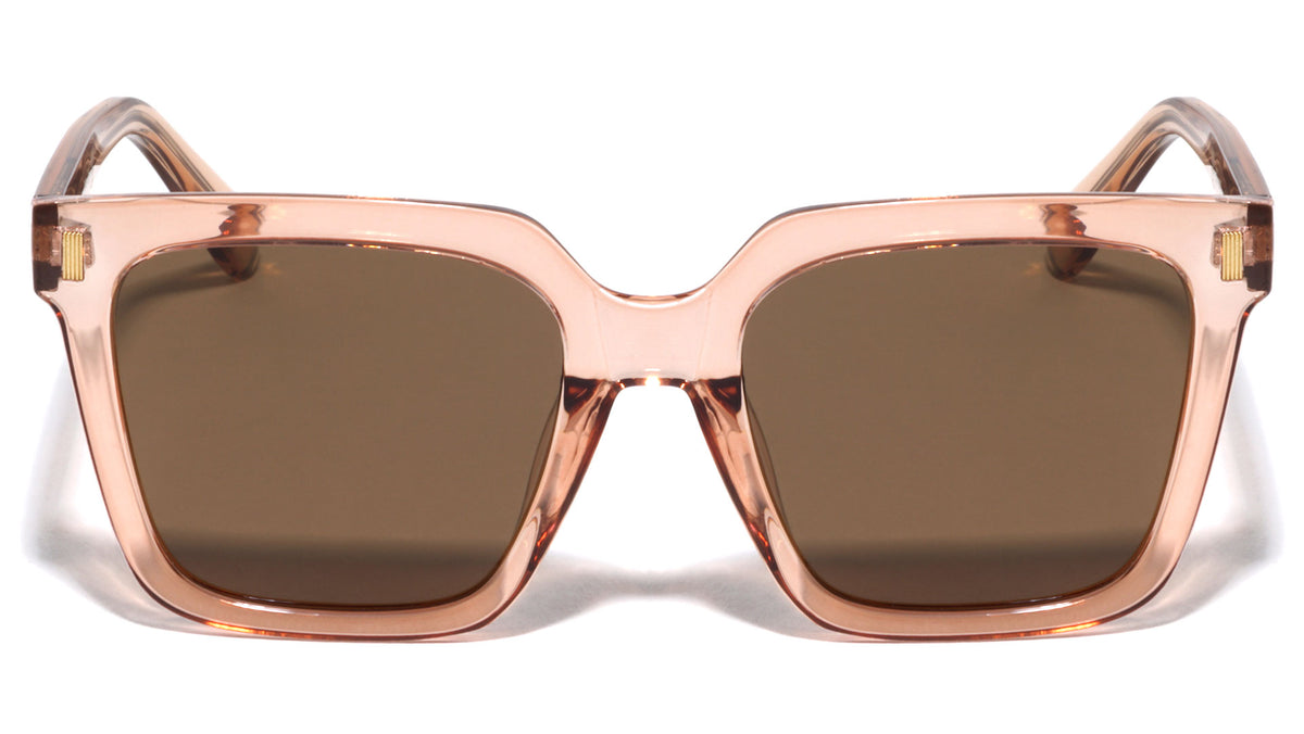 Polarized Premium Quality Acetate Frame Nickel Wire Classic Square Wholesale Sunglasses (sold by 1/2 dozen per order)