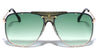 KHAN Rimless Square Aviators Wholesale Sunglasses