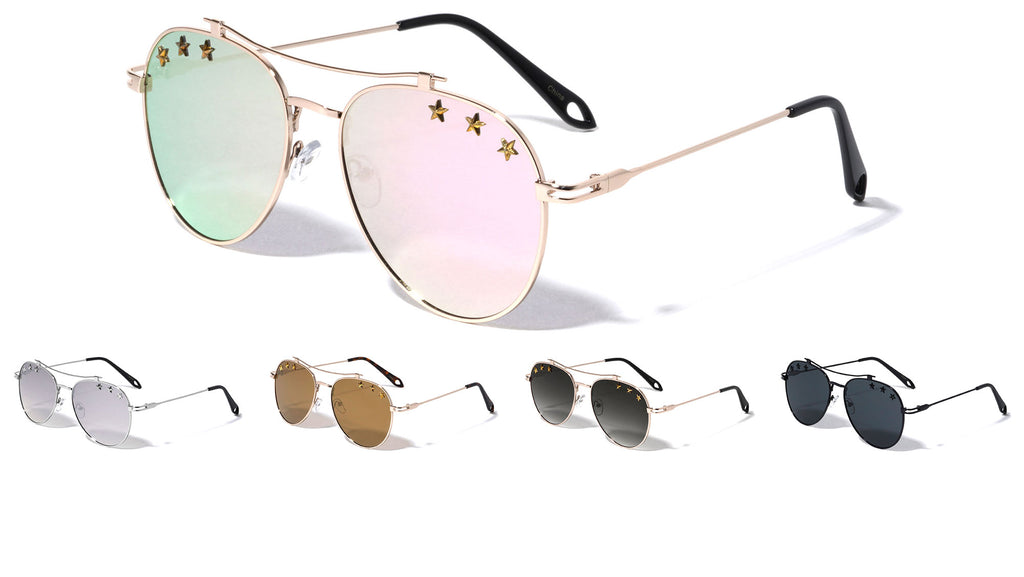 Givenchy Eyewear star aviator sunglasses - Black