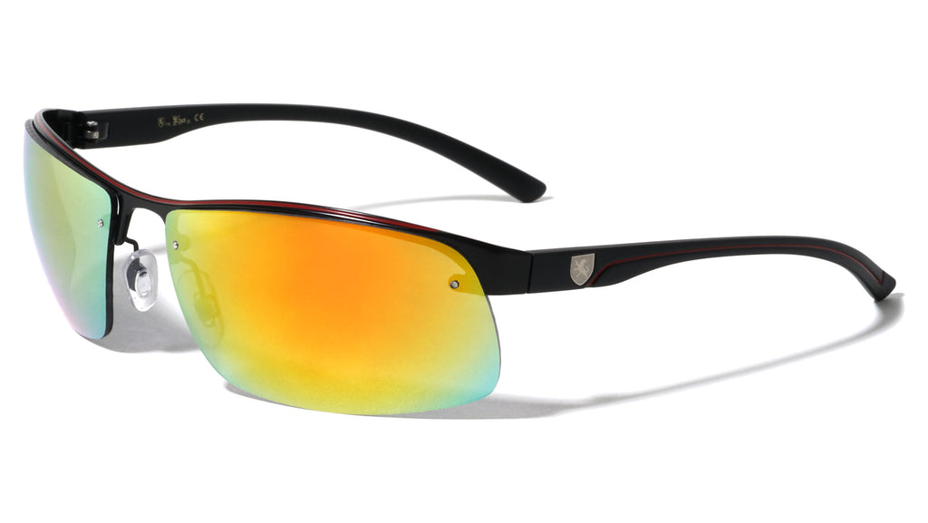 KHAN Metal Semi Rimless Sport Wholesale Sunglasses - Frontier