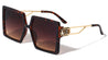 KLEO Oversized Squared Butterfly Fashion Wholesale Sunglasses