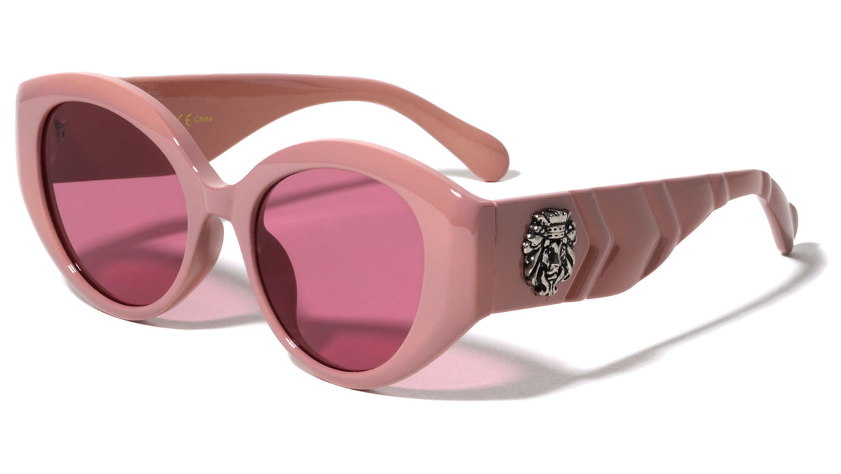 KLEO Thick Frame Arrow Temple Cat Eye Wholesale Sunglasses