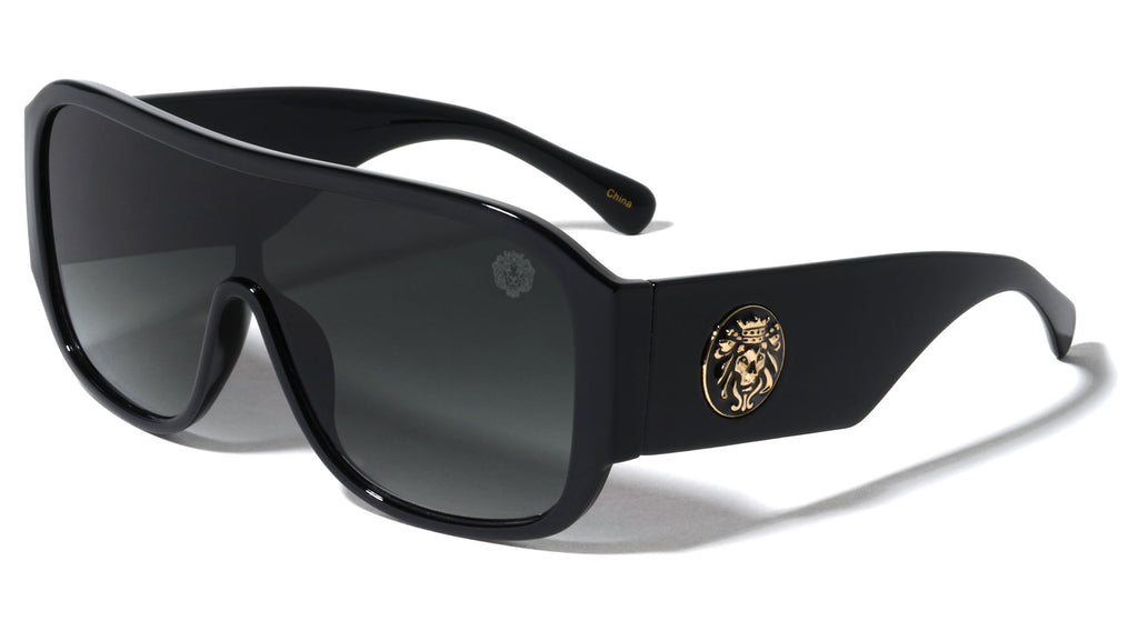 Kleo One Piece Shield Lens Rectangle Wholesale Sunglasses