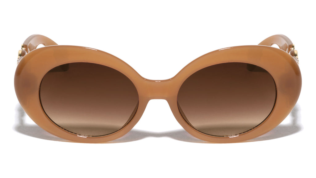 LH-P4087 KLEO Retro Oval Wholesale Sunglasses - Frontier