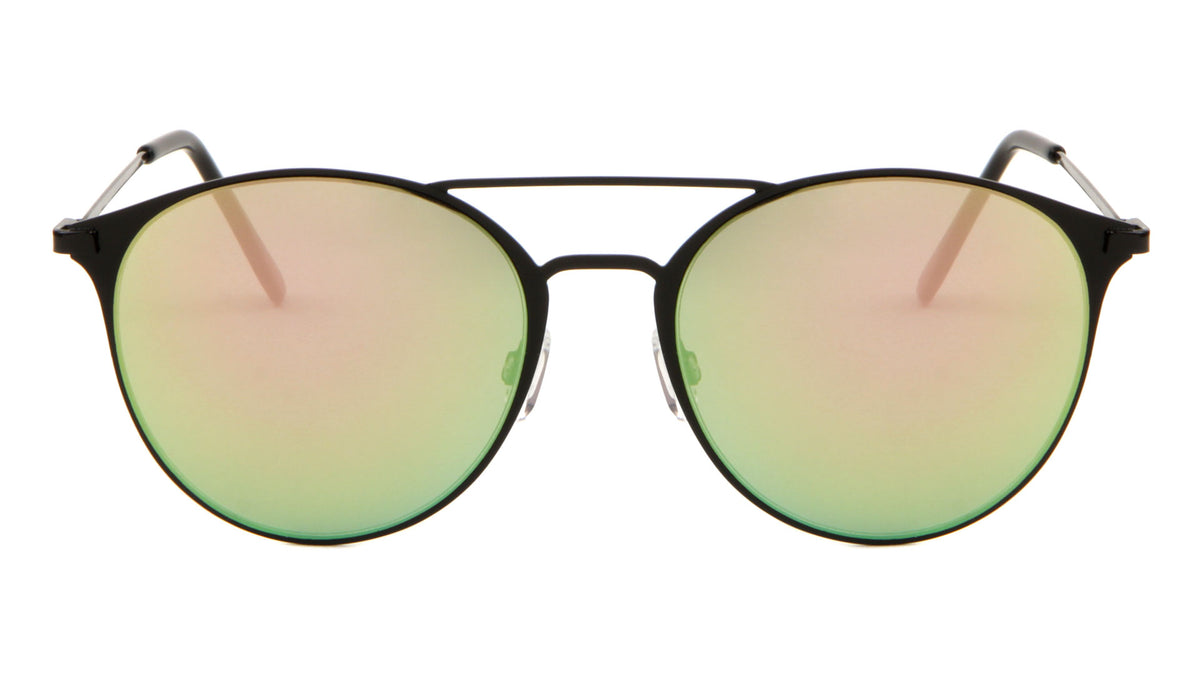 Retro Aviators Color Mirror Wholesale Bulk Sunglasses