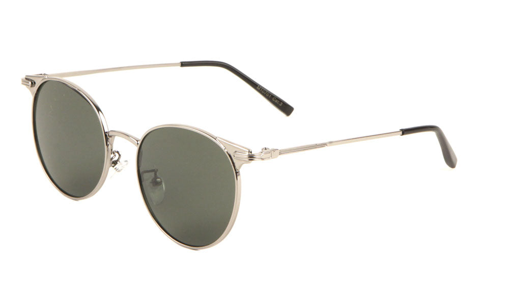 Thin Retro Grooved Frame Sunglasses Wholesale