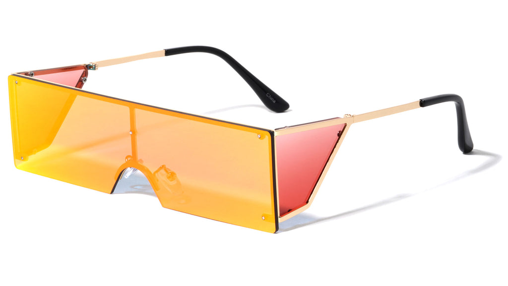 M10852 Rimless Rectangle Wholesale Sunglasses - Frontier Fashion, Inc 