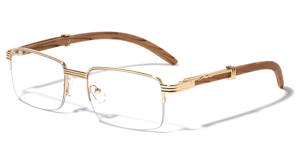 M4003-CLR-metal-semi-rimless-