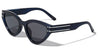 Two Dot-Line Side Temple Triangular Cat Eye Wholesale Sunglasses