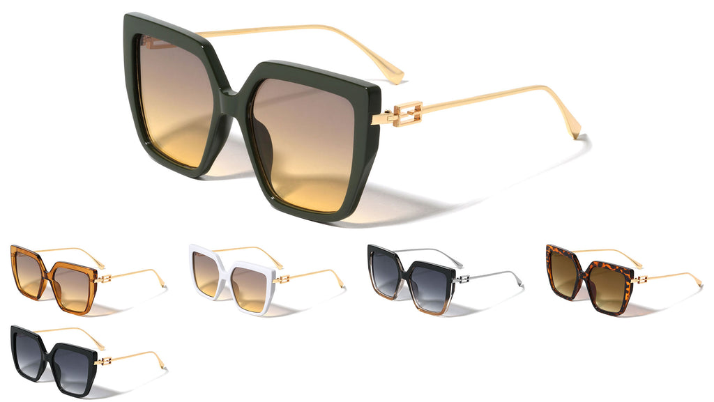 P30492 Angular Cat Eye Wholesale Fashion Sunglasses - Frontier Fashion, Inc.