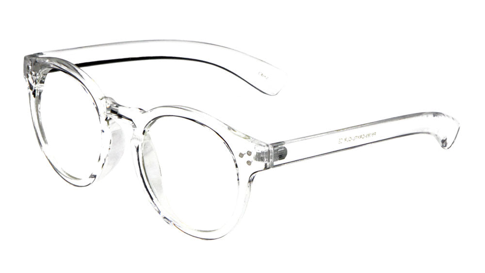 Crystal Rounded Retro Clear Lens Wholesale Glasses Frontier Fashion, Inc.