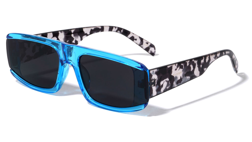 Blue Camo Square Sunglasses