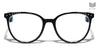 Reading Black Faux Frontal Rhinestone Rounded Cat Eye Wholesale Glasses