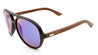 EKO Aviators Wood Sunglasses with Color Mirror Lens