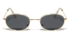 Retro Wireframe Fashion Oval Wholesale Sunglasses