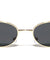 Retro Wireframe Fashion Oval Wholesale Sunglasses
