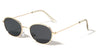 Retro Wireframe Fashion Oval Wholesale Sunglasses
