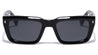 Polarized Premium Quality Acetate Frame Nickel Wire Classic Rectangle Wholesale Sunglasses (sold by 1/2 dozen per order)