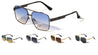 KHAN Art Deco Accent Modern Square Aviators Wholesale Sunglasses