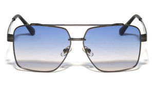 KHAN Art Deco Accent Modern Square Aviators Wholesale Sunglasses
