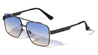 KHAN Art Deco Accent Modern Square Aviators Wholesale Sunglasses