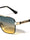 KHAN Art Deco Accent Modern Square Aviators Wholesale Sunglasses