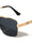 KHAN Art Deco Accent Modern Square Aviators Wholesale Sunglasses