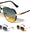 KHAN Art Deco Accent Frame Modern Tear Aviators Wholesale Sunglasses
