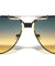 KHAN Art Deco Accent Frame Modern Tear Aviators Wholesale Sunglasses