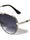 KHAN Art Deco Accent Frame Modern Tear Aviators Wholesale Sunglasses