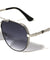 KHAN Art Deco Accent Frame Modern Tear Aviators Wholesale Sunglasses