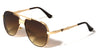 KHAN Art Deco Accent Frame Modern Tear Aviators Wholesale Sunglasses