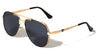KHAN Art Deco Accent Frame Modern Tear Aviators Wholesale Sunglasses