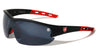 KHAN Semi-rimless One Piece Shield Lens Sports Wholesale Sunglasses