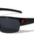 KHAN Semi-Rimless Color Accent Sports Sunglasses Wholesale