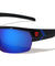 KHAN Semi-Rimless Color Accent Sports Sunglasses Wholesale