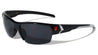 KHAN Semi-Rimless Color Accent Sports Sunglasses Wholesale