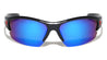 KHAN Semi-Rimless Bottom Color Sports Sunglasses Wholesale