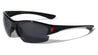 KHAN Semi-Rimless Bottom Color Sports Sunglasses Wholesale