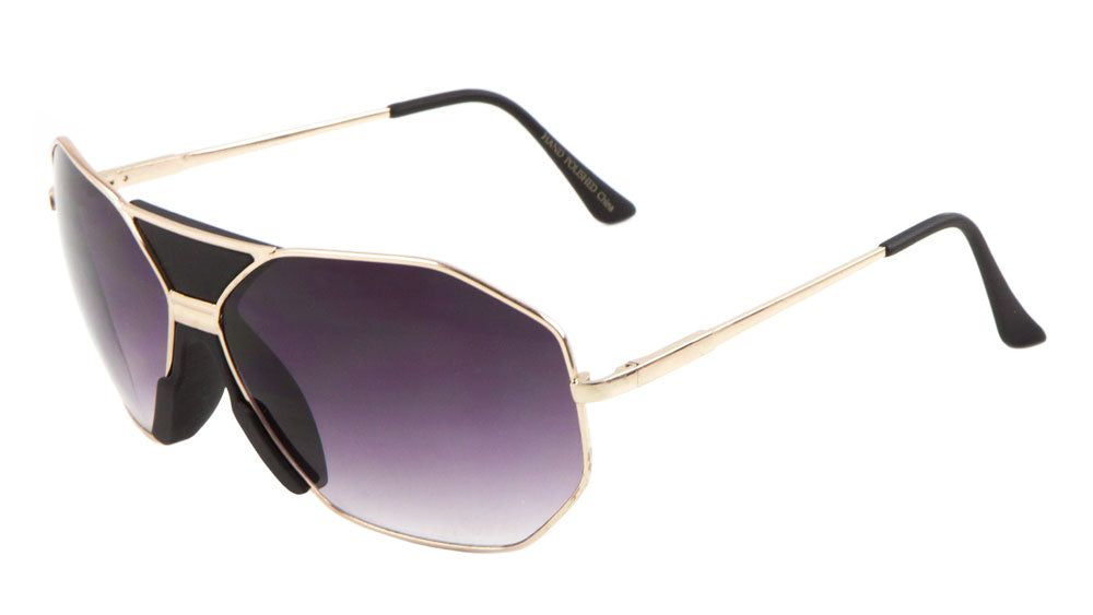 Octagon Aviators Wholesale Bulk Sunglasses