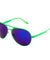 Neon Color Frame Color Mirror Lens Bulk Aviators