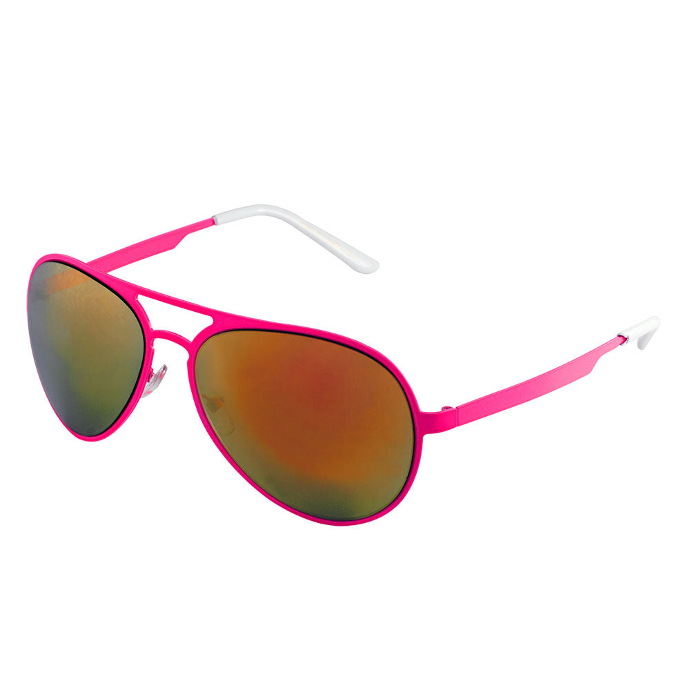 Neon Color Frame Color Mirror Lens Bulk Aviators
