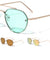 Rimless Color Mirror Aviators Wholesale Bulk Sunglasses