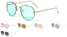 Rimless Color Mirror Aviators Wholesale Bulk Sunglasses