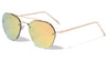 Rimless Color Mirror Aviators Wholesale Bulk Sunglasses